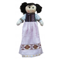 Кукла девочка в виде полотенца для рук